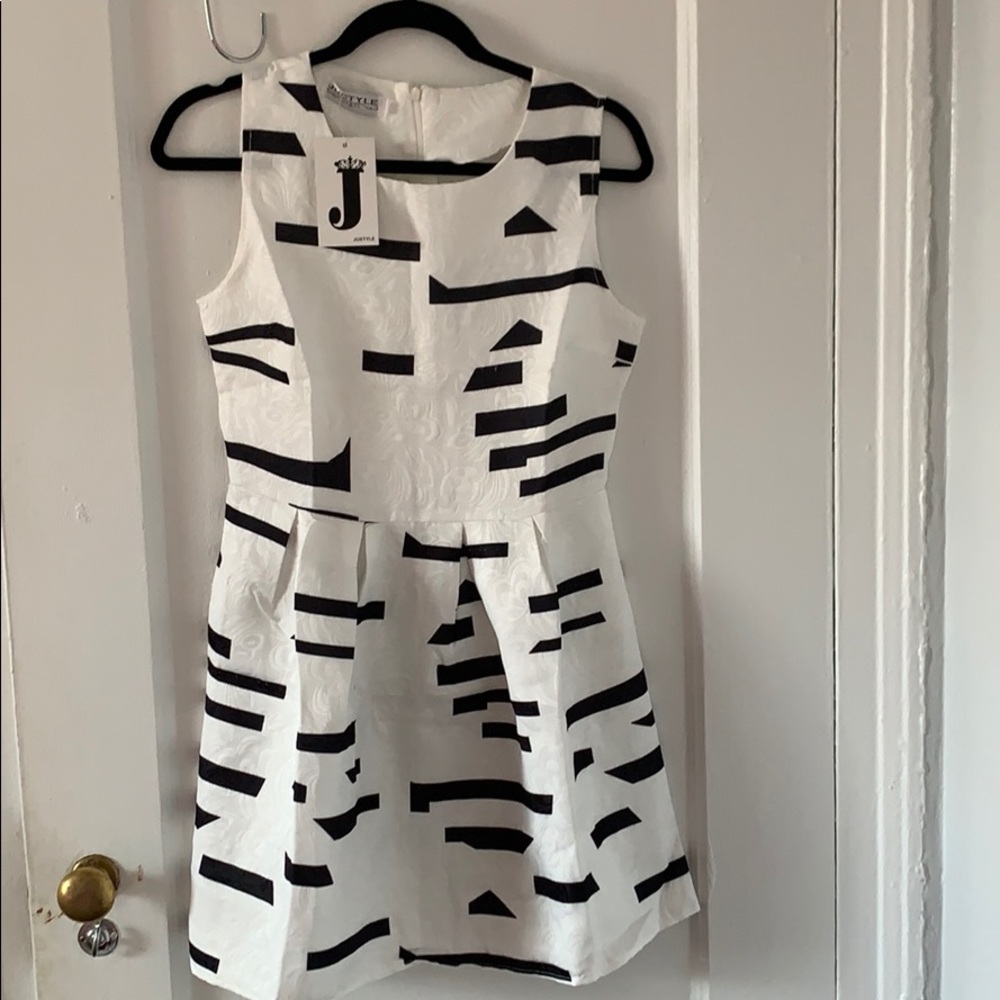 Black and white dress